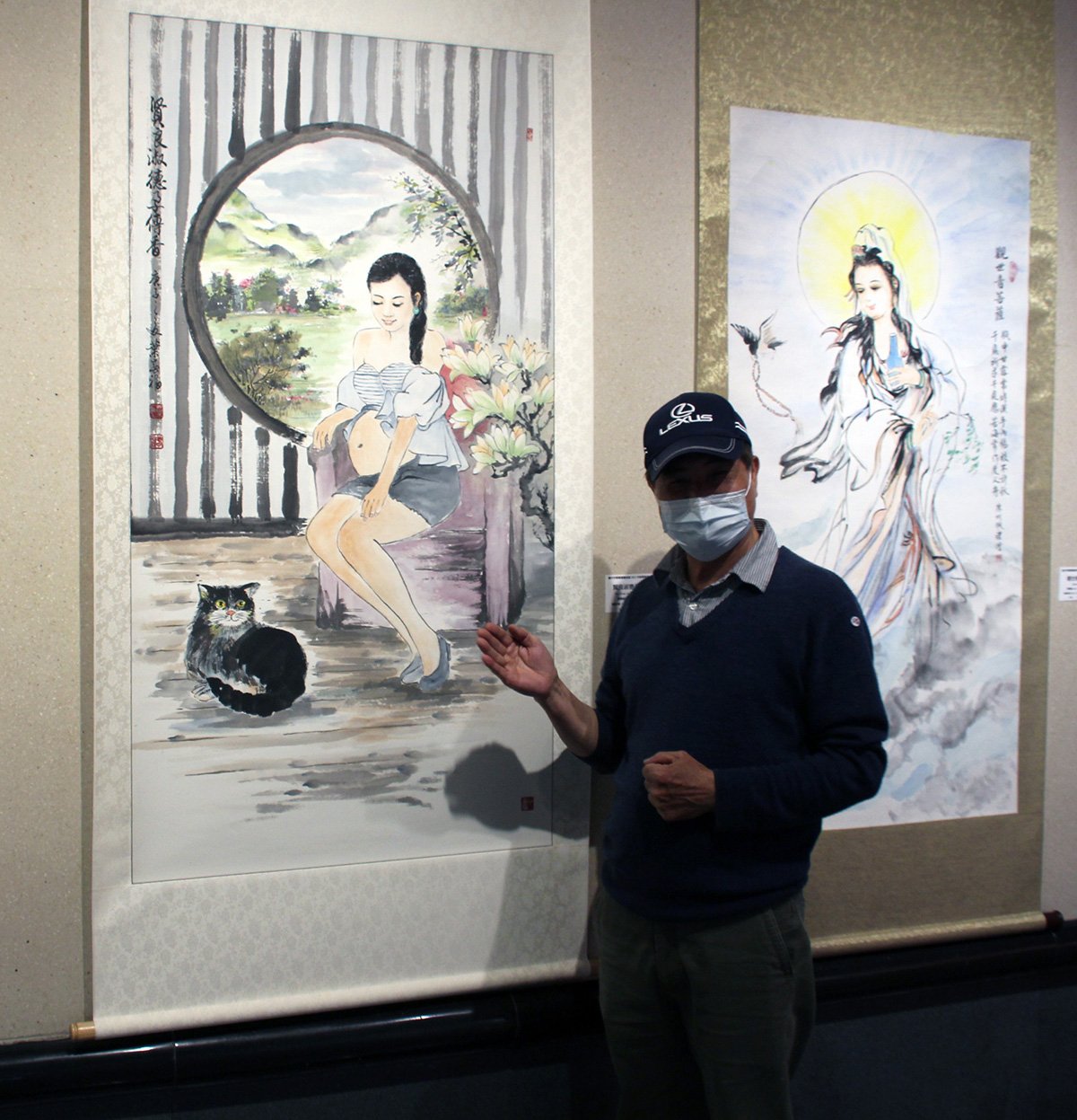 華夏書畫協會聯展 92件精彩作品 3 公02 葉春福介紹作品《賢良淑德孕香》