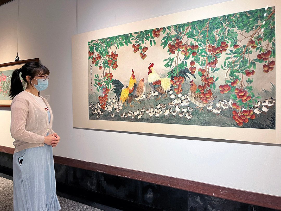 陳士侯創作展港區藝術中心展出 30日開幕 7 作品《大吉大利》是陳士侯鄉居隱逸生活的體現