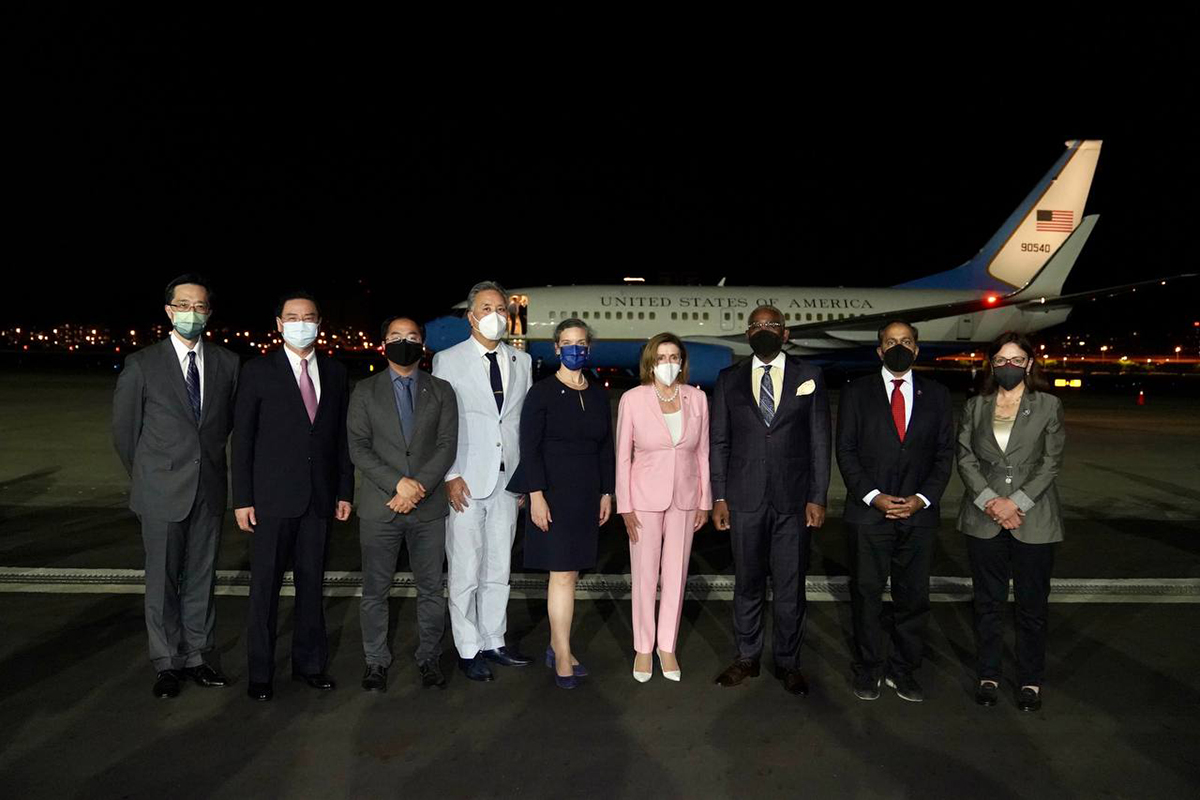 外交部竭誠歡迎美國聯邦眾議院議長裴洛西率重量級國會領袖團訪問台灣