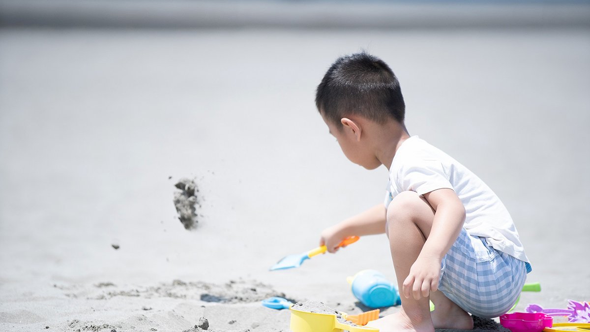 夏日戲水夯 踩沙踏浪首選大安濱海樂園 3 大安濱海樂園開心玩沙 1