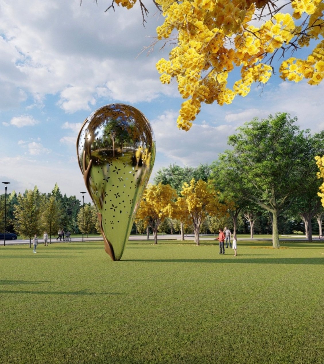 廖迎晰獲得2022法國NDA金獎作品〈藍天定位了綠地〉