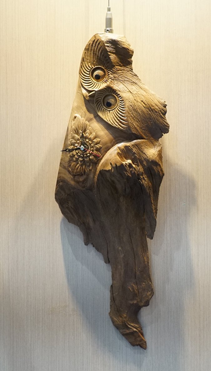 雕刻刀下的峇里島 馬爹木雕個展鹿港鎮圖書藝文中心展出 4 DSC01279