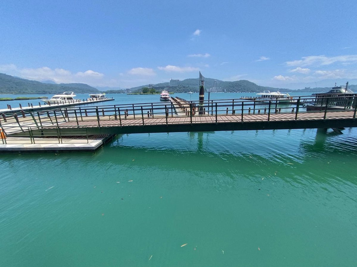日月潭水庫近期因梅雨挹注，水庫水位隨著台電放流量調節逐步上升