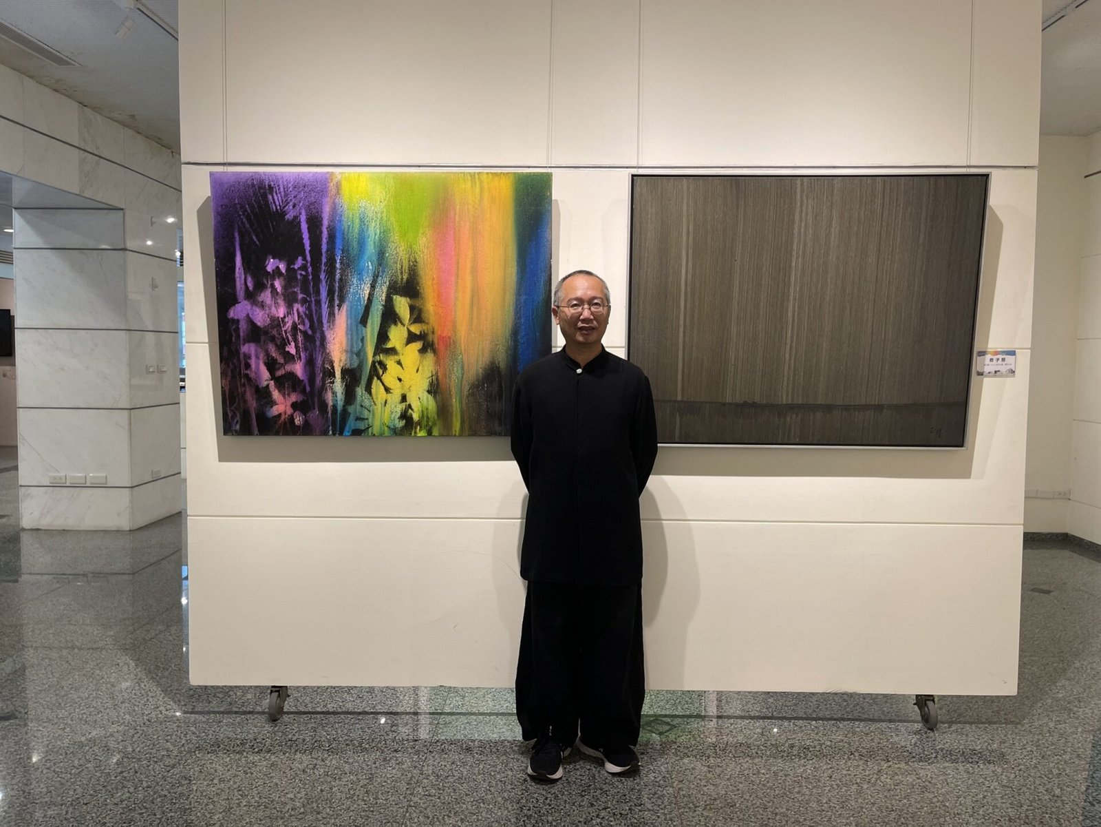 水墨大師陳正隆和展出作品