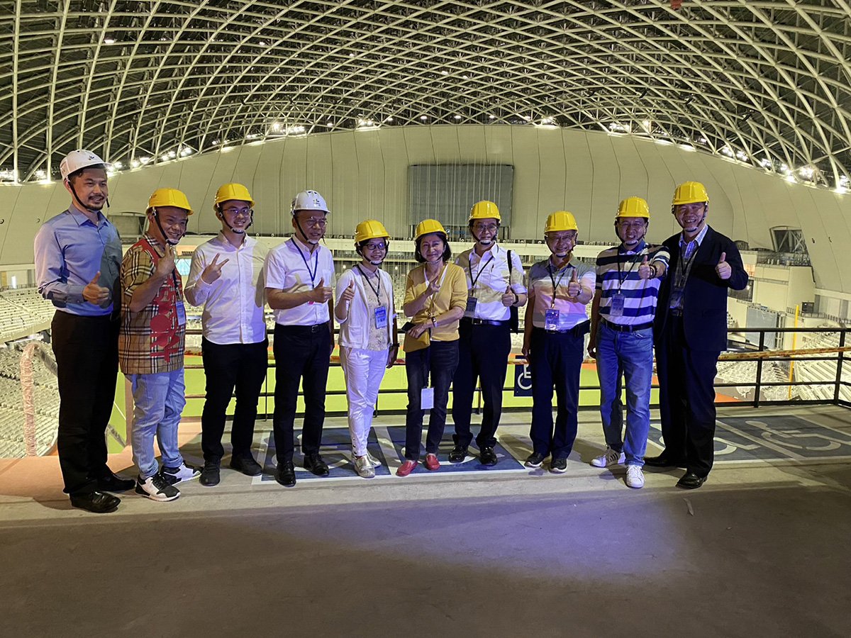 台中巨蛋招標階段 實際走訪北市大巨蛋現場 3 都建水首長及委員會
