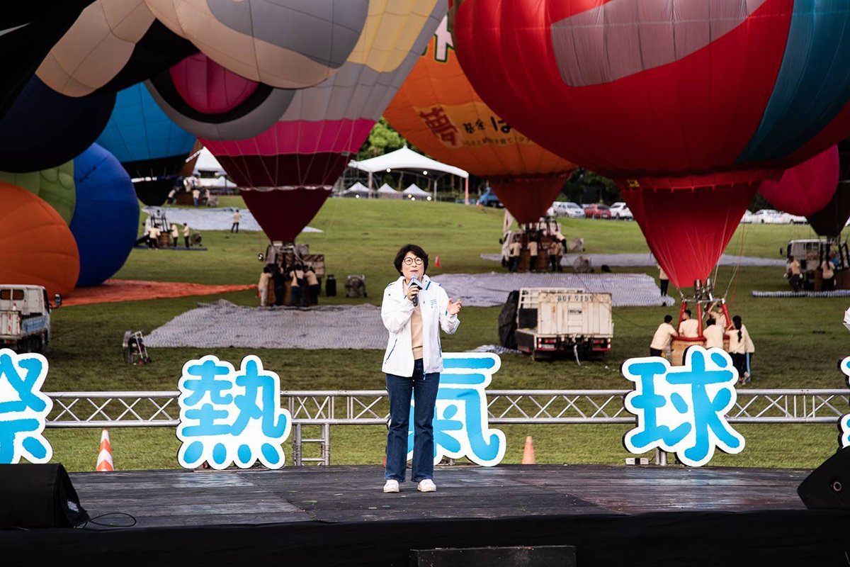 2023臺灣國際熱氣球嘉年華 媽祖球首飛開幕26顆熱氣球妝點臺東天空 5 19044