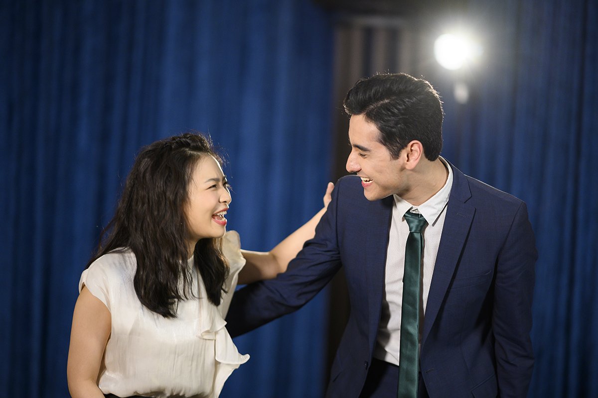 《百老匯搖滾音樂劇《NEXT TO NORMAL 近乎正常》演員於6月17日拍攝劇中曲目〈Light〉宣傳影片現場工作照／攝影：羅慕昕、照片提供：活性界面製作