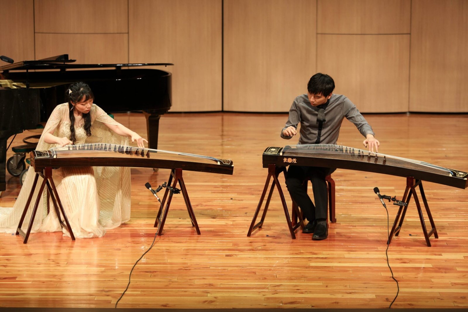 兄妹檔古箏青年演奏家王識寬、王景瑭22日將在台中國家歌劇院演出《箏行II》