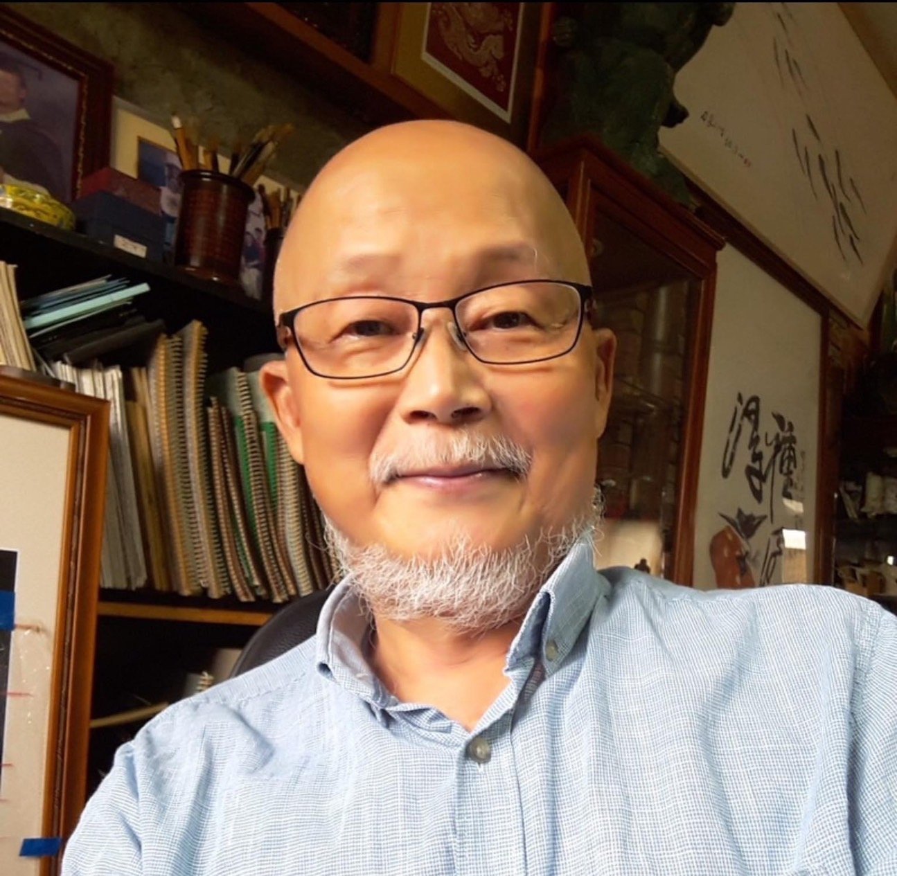 葉時昌博士藝術之路《70回眸》畫展 科博館藝術廊道元月亮麗登場 8 藝術家葉時昌博士