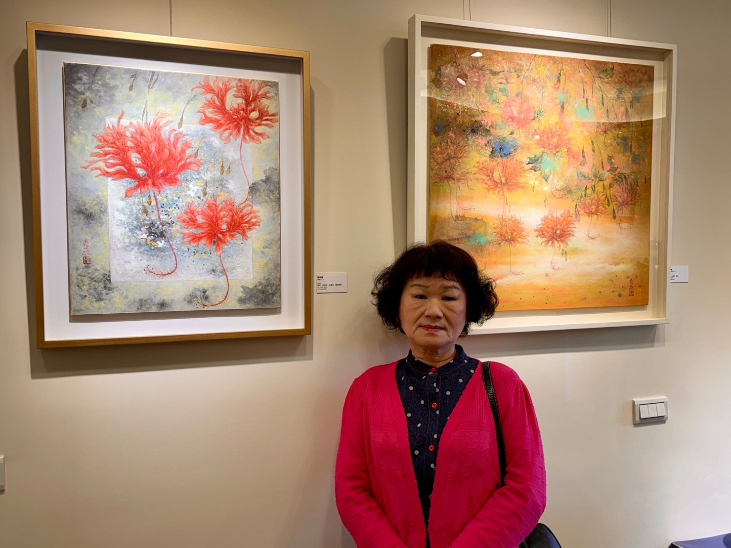 ART365美術館開幕展出張秀燕作品。（葉志雲攝）
