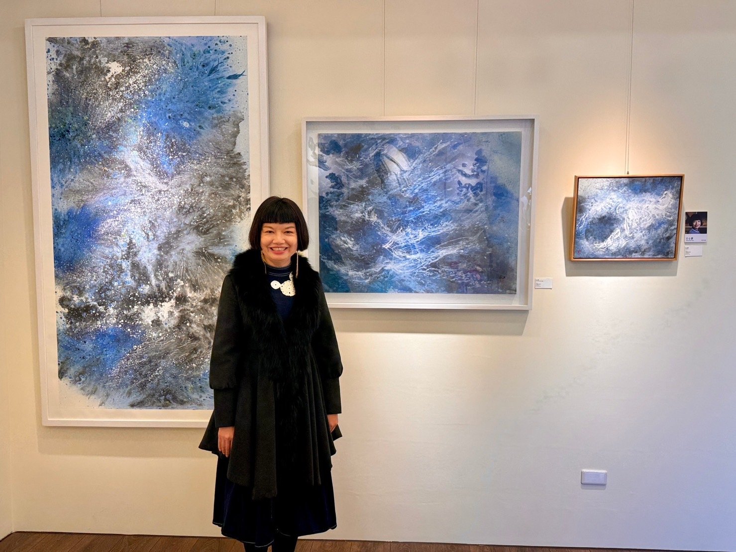 ART365美術館開幕展出江心靜作品。（葉志雲攝）