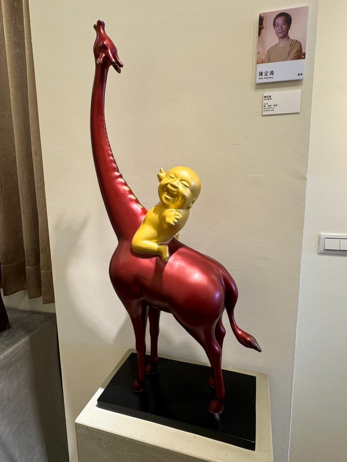 ART365美術館開幕展出陳定鴻作品。（葉志雲攝）