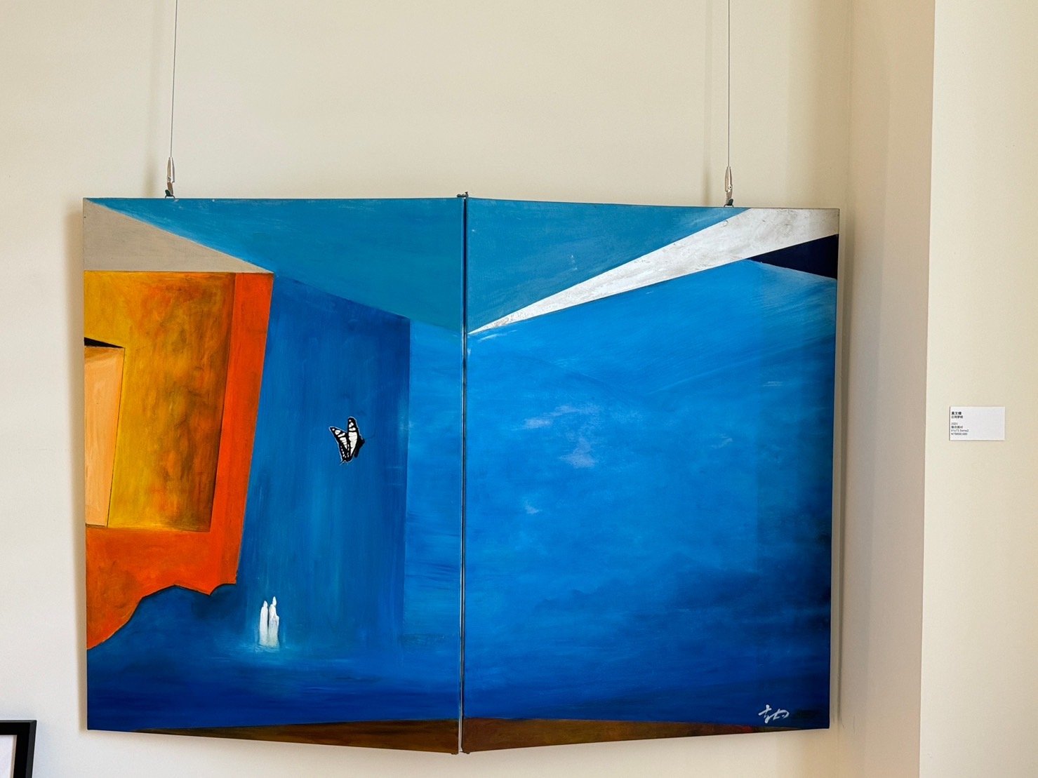 ART365美術館開幕展出黃文棟（黄一）作品。（葉志雲攝）