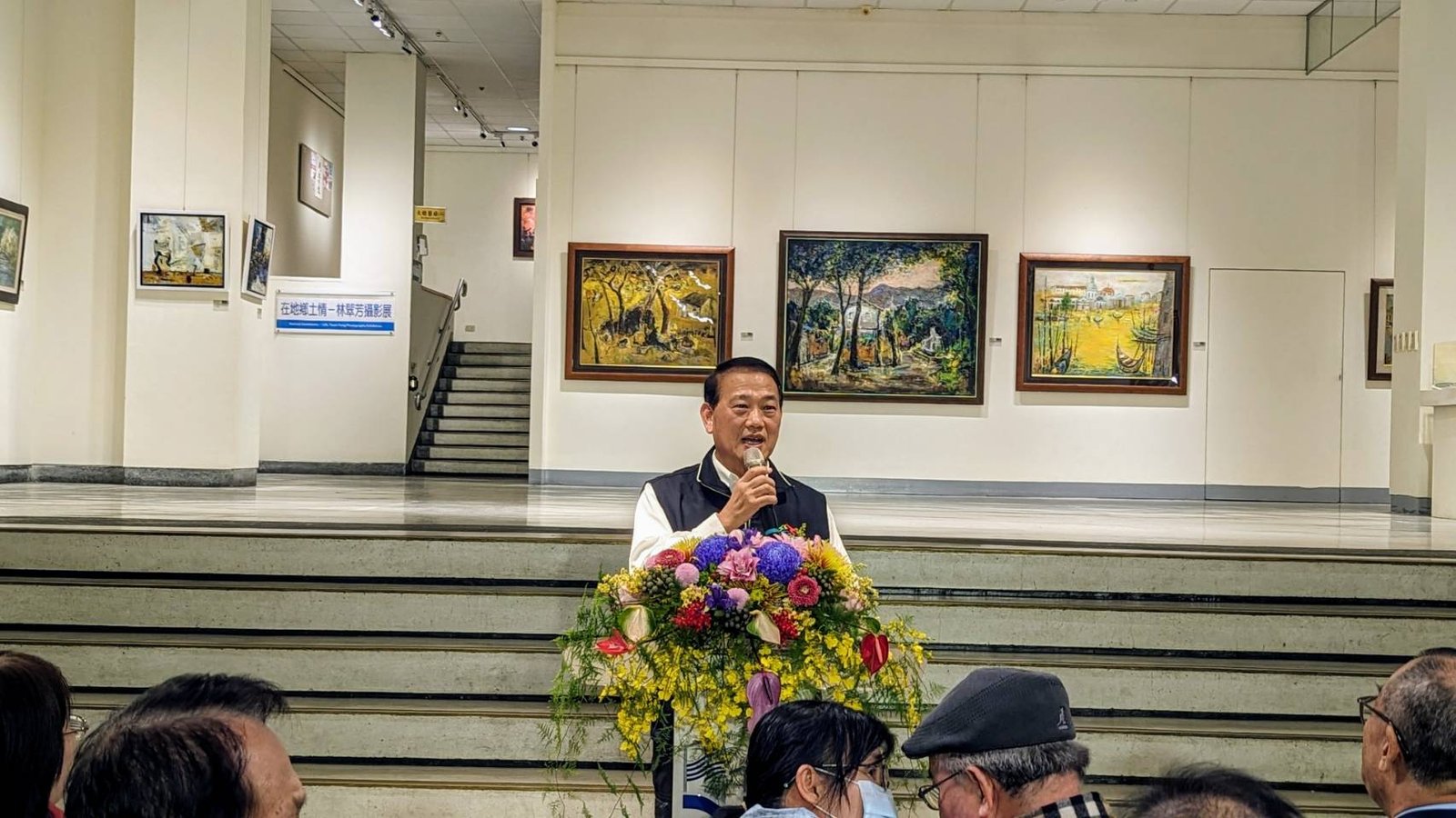 中市府副秘書長張大春代表盧秀燕市長出席開幕式致詞，表達祝福。