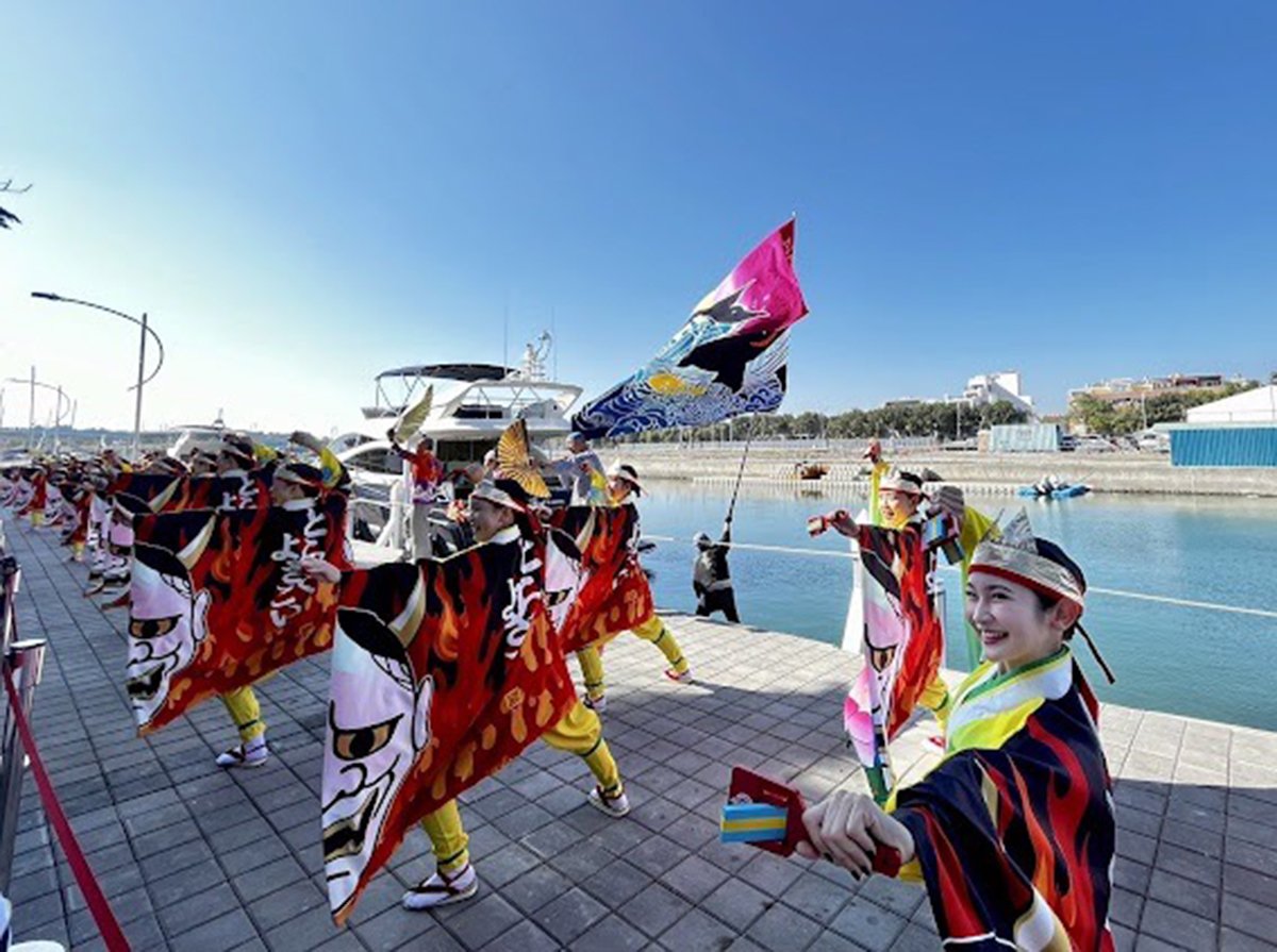 夜來祭鳴子舞團登台-亞果台南安平遊艇碼頭演出