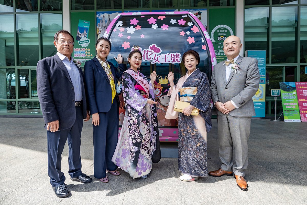 九族文化村台日櫻花交流 纜車櫻花女王號車廂全新登場