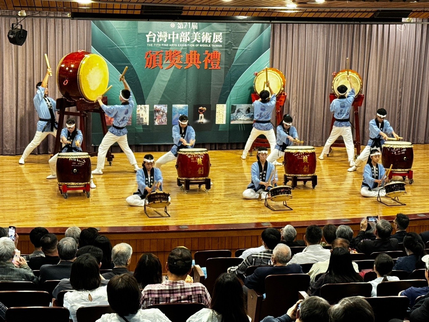 鼓創藝術太鼓開場表演。（葉志雲攝）