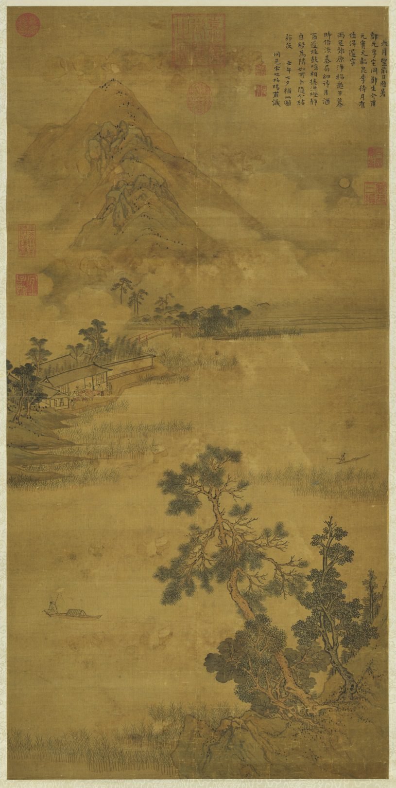 1 明 宋旭 清吟消夏圖 軸 0
