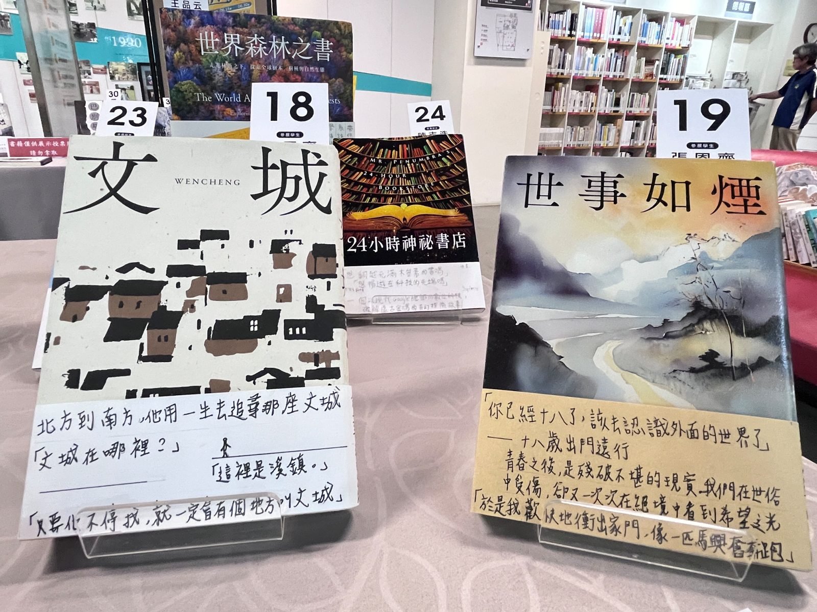 青春好書這Young選! 中市圖攜手中二中首推選書設計專屬書腰 2 閱讀後喜愛書籍進行書腰設計 書寫推薦詞展現創意