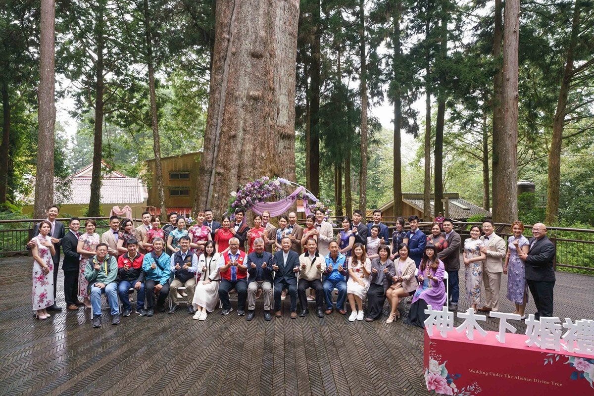 今年的神木下婚禮預計在10月20日至21日假阿里山香林神木平台舉行，並於今日七夕情人節(8月10日)起開放限量15對海內外新人