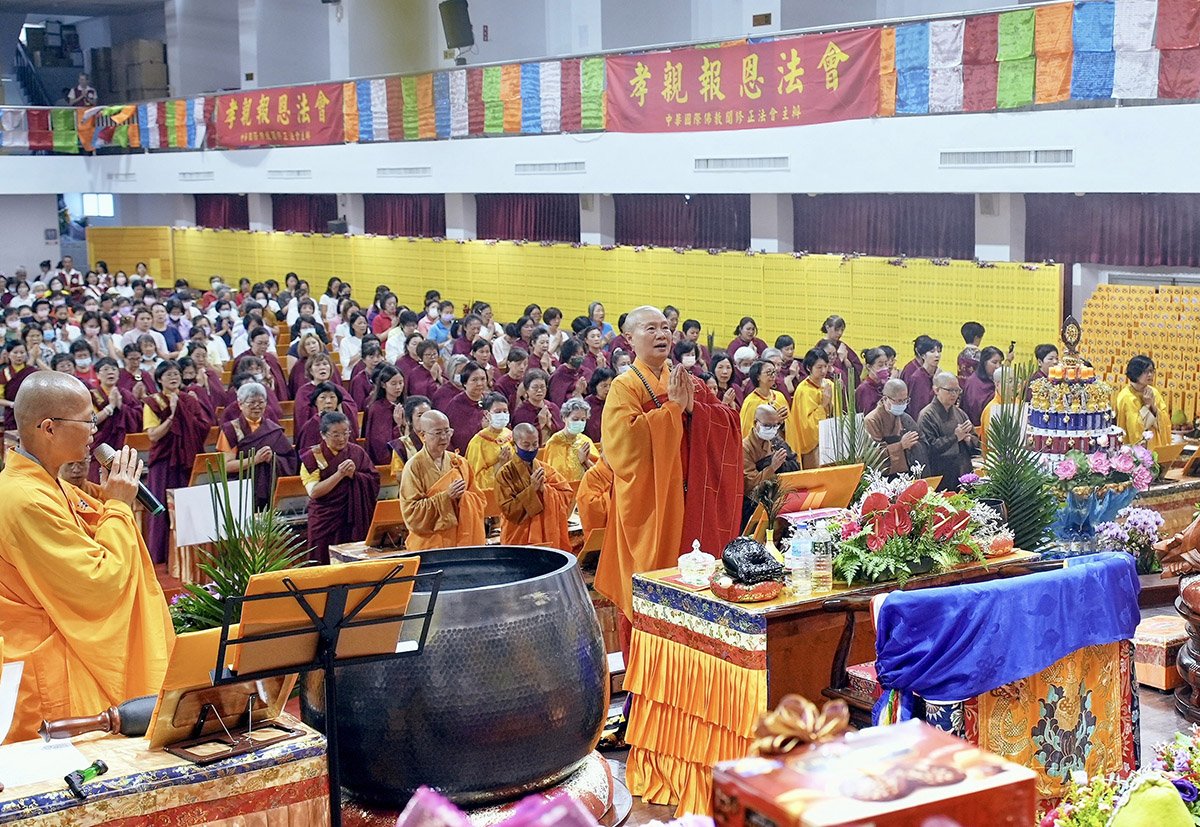 中華國際佛教聞修正法會在苗栗舉辦「南無地藏菩薩聖誕法會」，由世界佛教總部副主席聖德釋證達教尊主法。