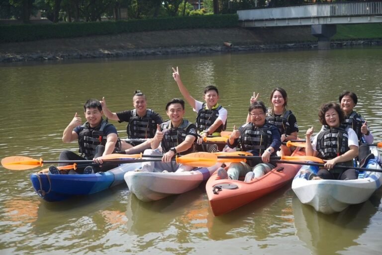 台南鹽水月津港商圈於10月12日至13日成功舉辦「水域活動－獨木舟體驗」