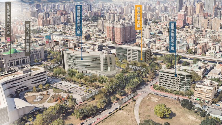 中興大學復興校區「智慧醫療園區」模擬圖