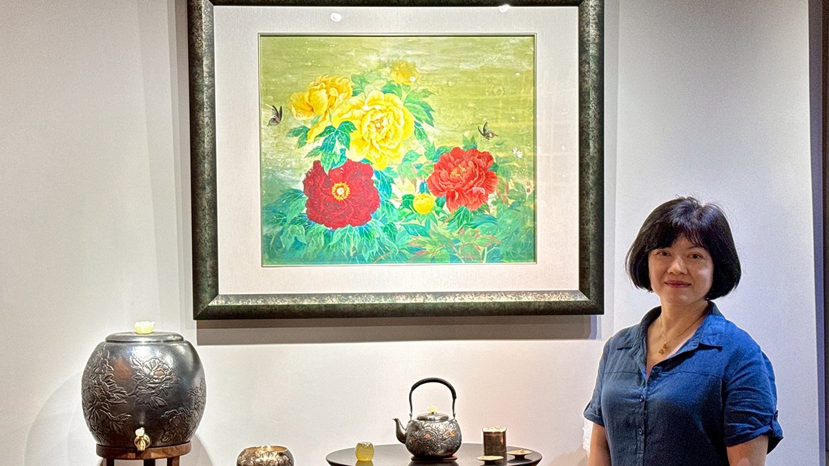 張若琳膠彩個展《蘩花》登場 三義山林間共賞花韻之美 3 line oa chat 250604 205556