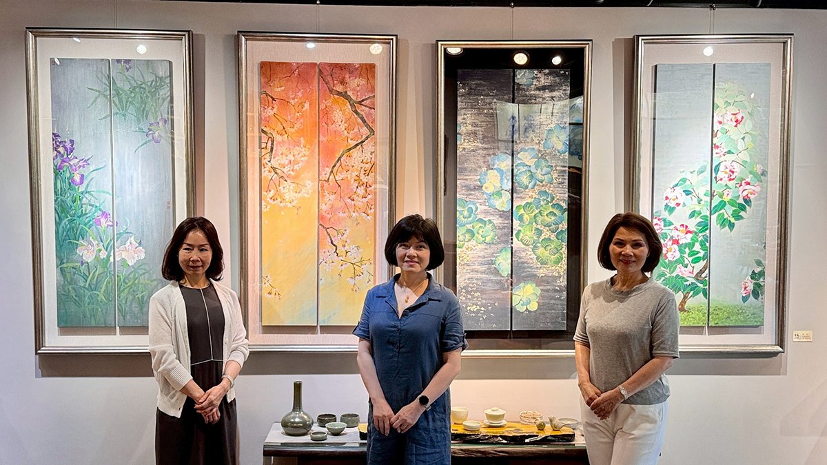 張若琳膠彩個展《蘩花》登場 三義山林間共賞花韻之美 2 line oa chat 250604 205559