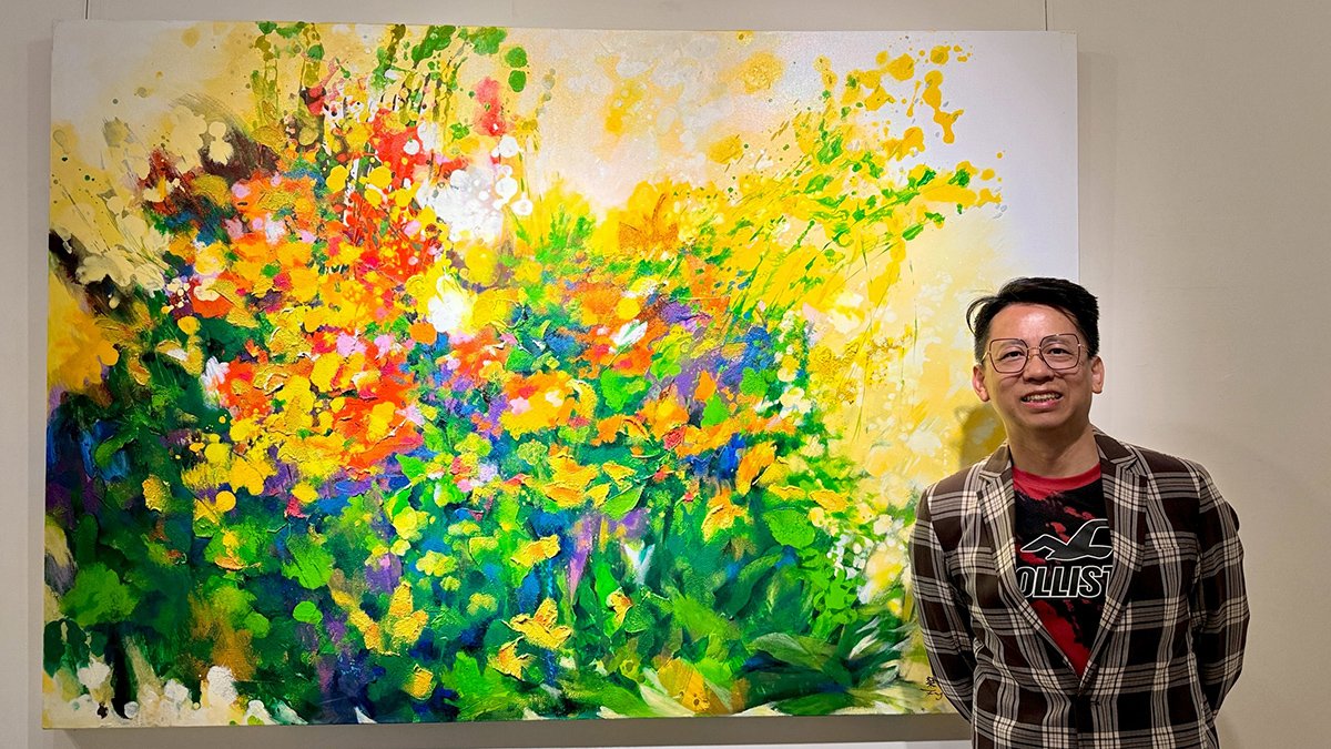 曾榮泰「當代繁花敘事」個展登場 泥土與彩蝶交織台灣土地的詩意 4 line oa chat 250608 142430