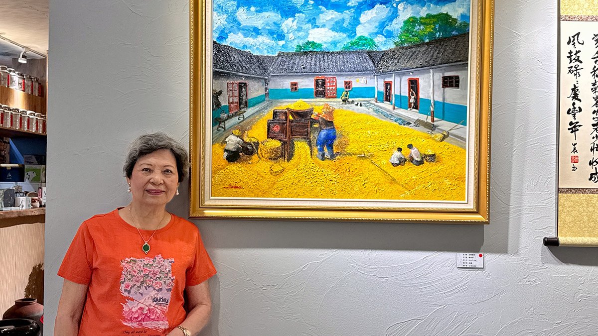 85歲前護理部主任陳束李舉辦個展 以畫筆描繪豐收人生 1 line oa chat 250727 204154