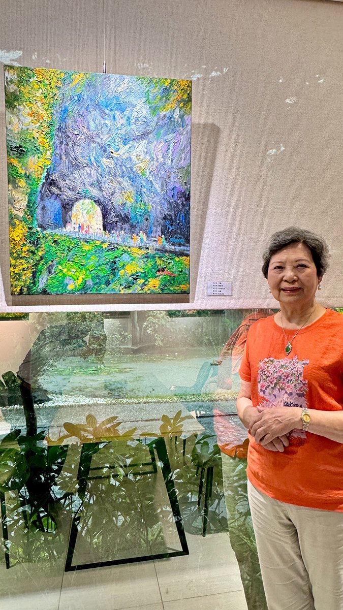 85歲前護理部主任陳束李舉辦個展 以畫筆描繪豐收人生 2 line oa chat 250727 204157