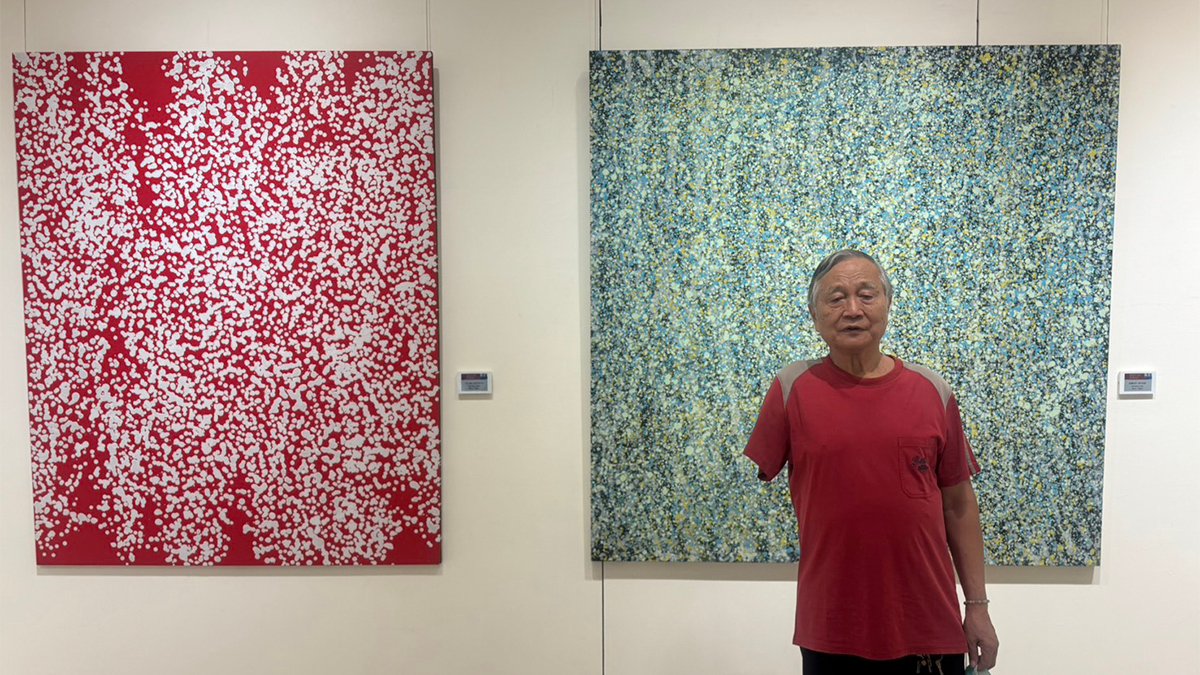 單手揮灑生命色彩 廖吉雄85回顧展大墩揭幕 3 line oa chat 250908 170605