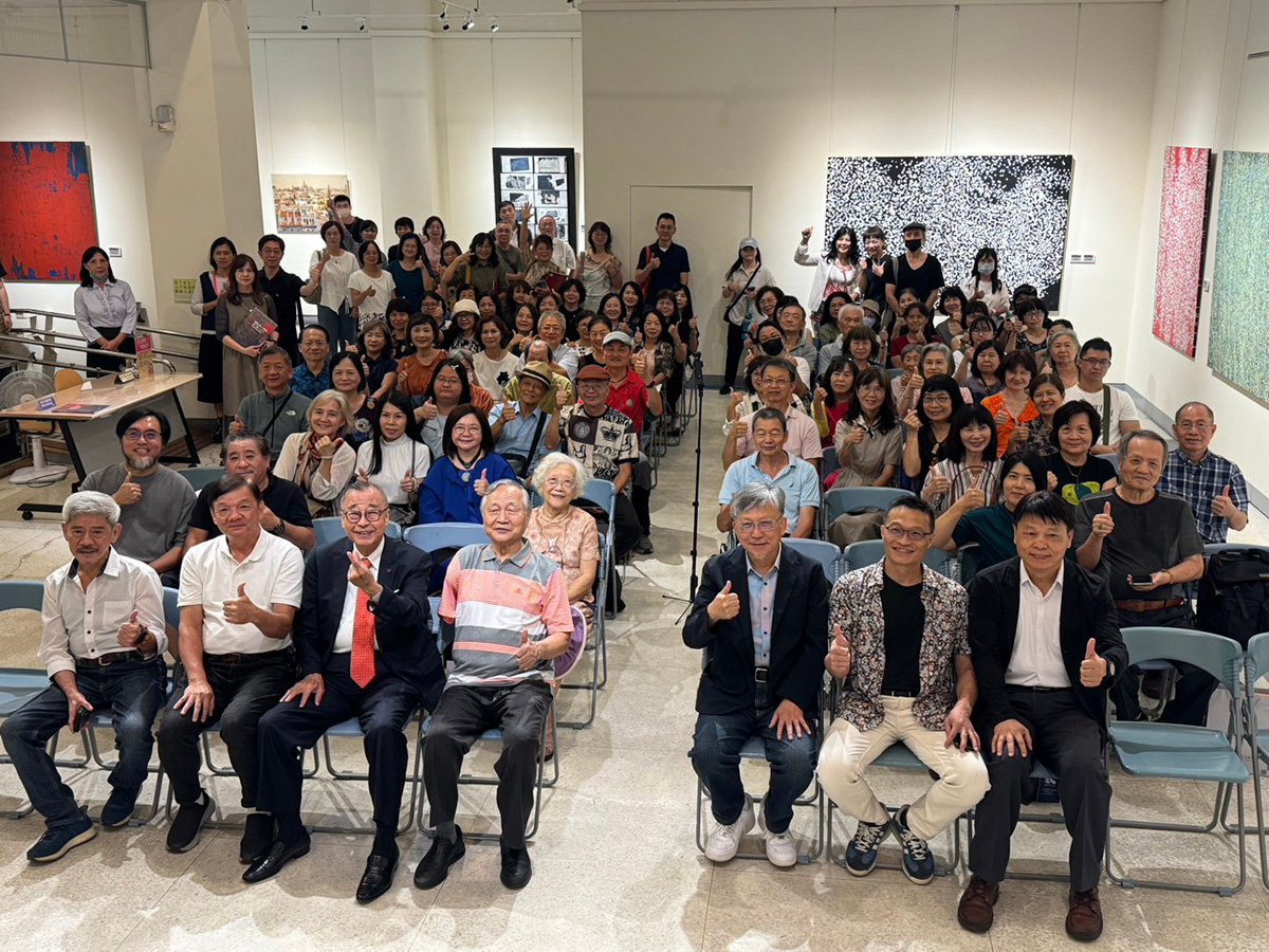 單手揮灑生命色彩 廖吉雄85回顧展大墩揭幕 2 line oa chat 250908 170609