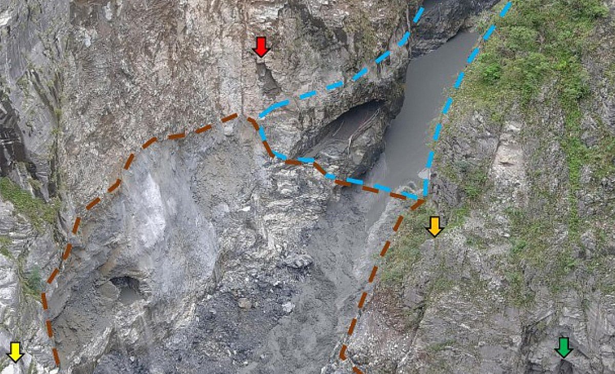 燕子口堰塞湖潰決 立霧溪恢復原流、下游平安無災情 1 571192870 1242840454557098 2218865709296472676 n
