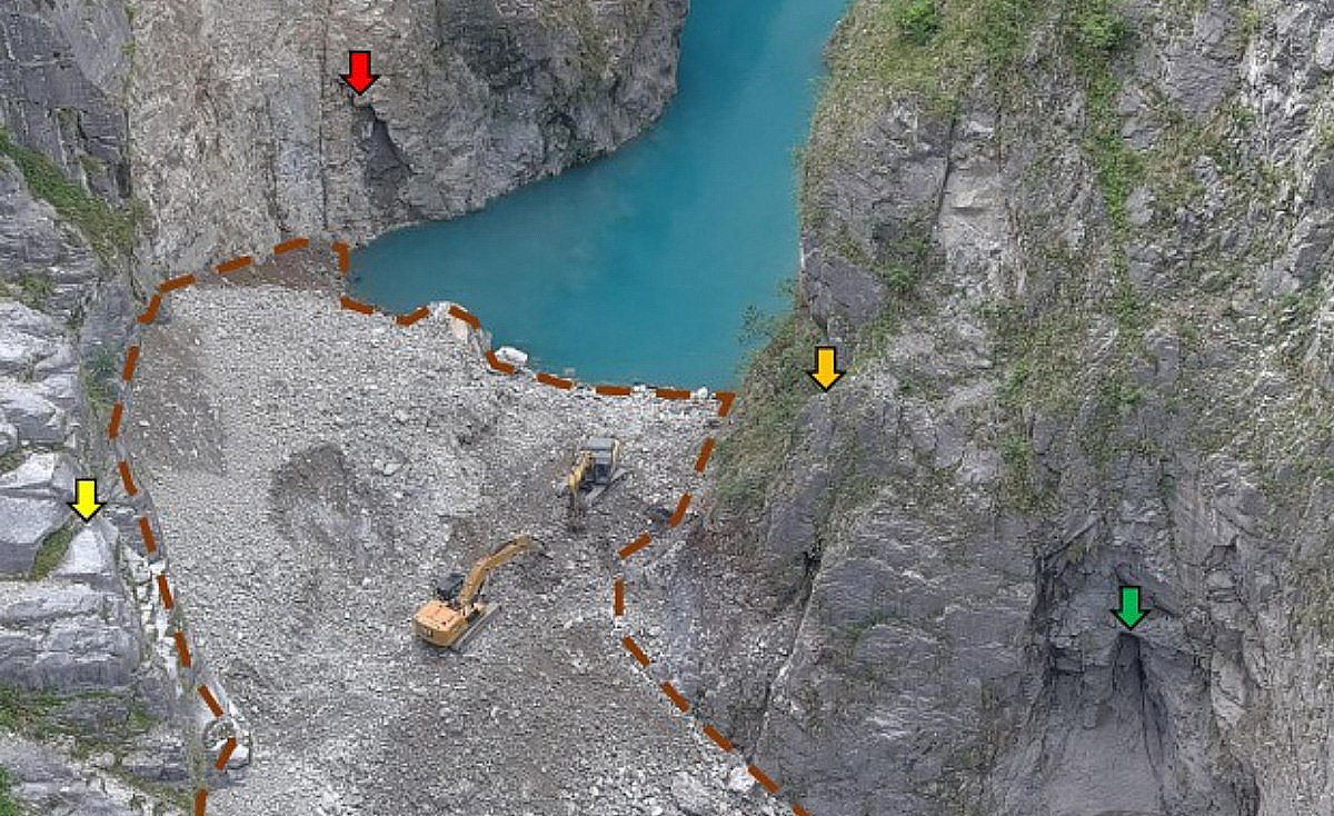 燕子口堰塞湖潰決 立霧溪恢復原流、下游平安無災情 3 571315030 1242840444557099 8137726957391621743 n