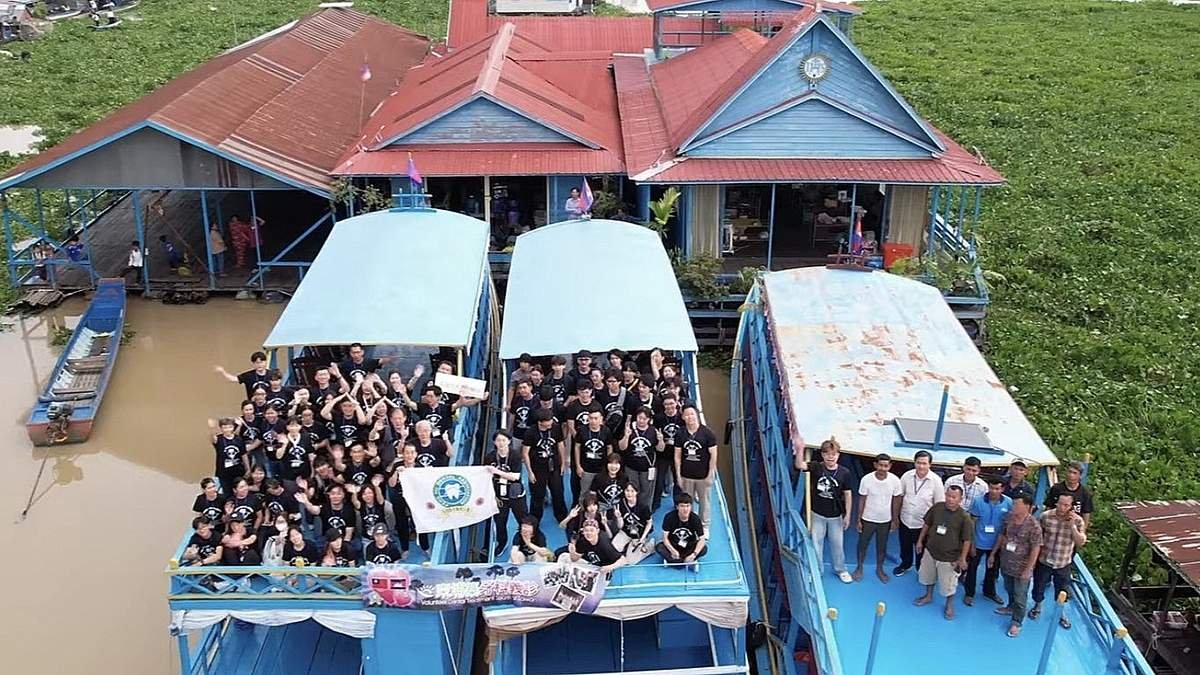 中山醫大牙醫團13年不間斷 跨海柬埔寨義診 偏鄉居民一年只等這一次 3 02zhongshanyidayizhentuanqianwangjianpuzhaishuisha